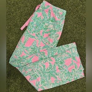 Pink and Green Lilly Pulitzer Pajama Pants